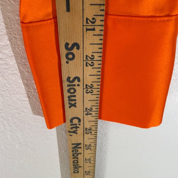 NWT Talbots Women’s Large Satin Blend Orange Pull-on Blouse Top Business - Picture 6 of 16